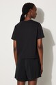 Дрехи Памучна тениска Wood Wood Steffi T-Shirt x Fila 688376.A296 черен