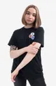 czarny Converse t-shirt bawełniany Distort Damski