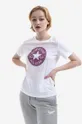 бял Памучна тениска Converse Жіночий
