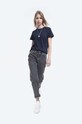 Памучна тениска A.P.C. Poppy T-Shirt COBQX.F26718 тъмносин AA00