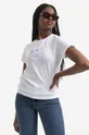 білий Бавовняна футболка A.P.C. Jenny Жіночий
