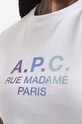 A.P.C. t-shirt bawełniany Jenny biały COEAV.F26091