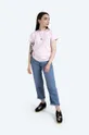 Βαμβακερό μπλουζάκι A.P.C. Denise ροζ