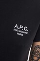A.P.C. t-shirt bawełniany Denise czarny COEZC.F26842