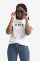 белый Хлопковая футболка A.P.C. Vpc blanc Женский