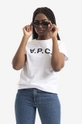 alb A.P.C. tricou din bumbac Vpc blanc De femei