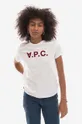 różowy A.P.C. t-shirt bawełniany Vpc blanc Damski
