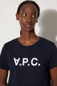 granatowy A.P.C. t-shirt bawełniany VPC Colour