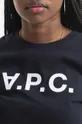 темно-синій Бавовняна футболка A.P.C. VPC Colour