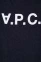 Pamučna majica A.P.C. VPC Colour COBQX.F26944 mornarsko plava