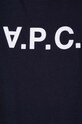 Pamučna majica A.P.C. VPC Colour COBQX.F26944 mornarsko plava