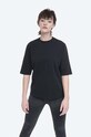 Bavlněné tričko Norse Projects Ginny Heavy Jersey kulatý černá NW01.0056.9999