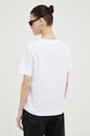 Ρούχα Βαμβακερό μπλουζάκι Samsoe Samsoe F00012400 λευκό