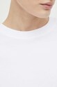 Βαμβακερό μπλουζάκι Samsoe Samsoe F00012400 λευκό