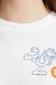 Odzież Wood Wood t-shirt bawełniany X Garfield Mia 30042503.2222 biały