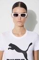 Памучна тениска Puma Classic Logo Tee 530076.02 бял
