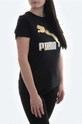 black Puma cotton t-shirt Classic Logo Tee