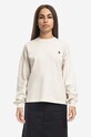 Carhartt WIP cotton longsleeve top plain beige I029962.NATURAL