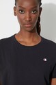 Bavlněné tričko Champion Crewneck T-Shirt černá 113360