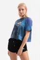 σκούρο μπλε Βαμβακερό μπλουζάκι Alpha Industries Γυναικεία
