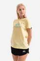 żółty Alpha Industries t-shirt bawełniany Damski