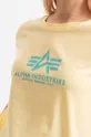 zlatna Pamučna majica Alpha Industries