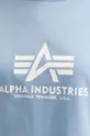 kék Alpha Industries pamut póló Basic T COS Wmn