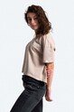 Alpha Industries t-shirt bawełniany Organics Cropped OS T 118056.627 brązowy