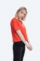 Alpha Industries t-shirt bawełniany Basic Tee COS Wmn pomarańczowy