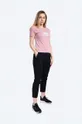 Βαμβακερό μπλουζάκι Alpha Industries New Basic T Wmn ροζ