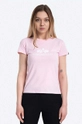 różowy Alpha Industries t-shirt bawełniany New Basic T Wmn Damski