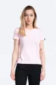 ροζ Βαμβακερό μπλουζάκι Alpha Industries Basic T Logo Wmn Γυναικεία
