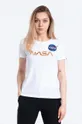 fehér Alpha Industries pamut póló NASA Pm T Női