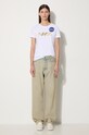 Alpha Industries t-shirt bawełniany NASA Pm T 198053.438 biały AA00