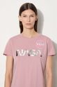 Alpha Industries t-shirt in cotone NASA PM rosa 198053.487