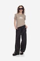 Alpha Industries t-shirt bawełniany New Basic T Wmn 196051.679 beżowy SS25