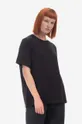 černá Bavlněné tričko Woolrich CFWWTE0070FRUT2926 100 Dámský