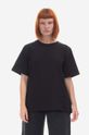 Βαμβακερό μπλουζάκι Woolrich Woolrich Logo T-shirt CFWWTE0070FRUT2926 100 μαύρο CFWWTE0070FRUT2926