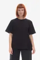 μαύρο Βαμβακερό μπλουζάκι Woolrich Woolrich Logo T-shirt CFWWTE0070FRUT2926 100