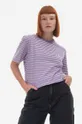 fialová Bavlněné tričko Carhartt WIP Coleen T-Shirt Dámský