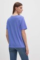 Odjeća Pamučna majica United Colors of Benetton 3BVXD102P.100 ljubičasta