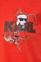 Бавовняна футболка Karl Lagerfeld 240W1724 помаранчевий