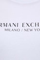 Bavlnené tričko Armani Exchange 8NYTAB.YJG3Z.NOS biela