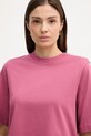 United Colors of Benetton t-shirt bawełniany różowy 3BL0E17G5
