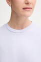 Хлопковая футболка United Colors of Benetton фиолетовой 3BL0E17G5
