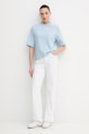 United Colors of Benetton t-shirt bawełniany 3BL0E17G5 niebieski AA00
