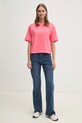 United Colors of Benetton tricou din bumbac 3BL0E17G5 roz AA00