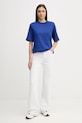 United Colors of Benetton t-shirt bawełniany 3BL0E17G5 niebieski AA00