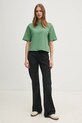 Бавовняна футболка United Colors of Benetton 3BL0E17G5 зелений AA00