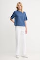 United Colors of Benetton tricou din bumbac 3BL0E17G5 albastru AA00